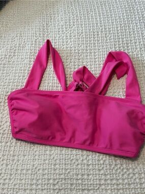 Source Unknown Hot Pink Bandeau Bikini Top